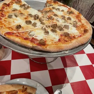 Ricotta and Meatball Pizza