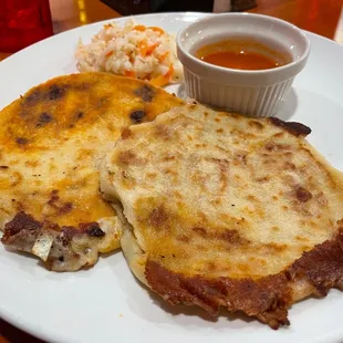 Revueltas and chorizo pupusas