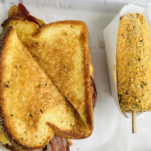 Patty Melt and Street Corn