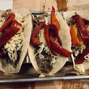 Pepper and Pork Tacos