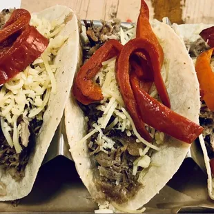 Pepper and Pork Tacos