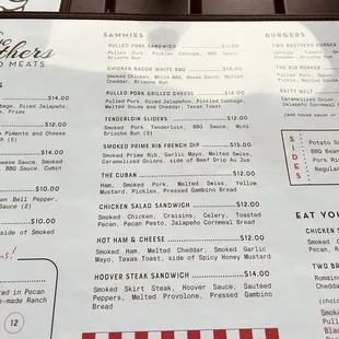 Main menu