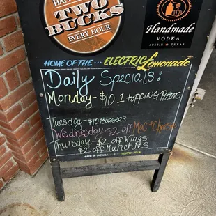 Weekly specials