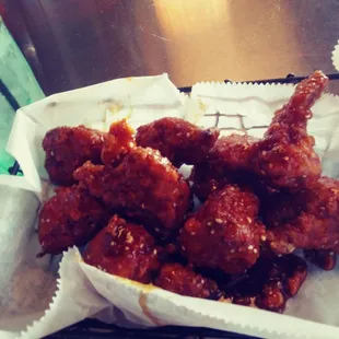 Cauliflower wings, crispy and delicious!