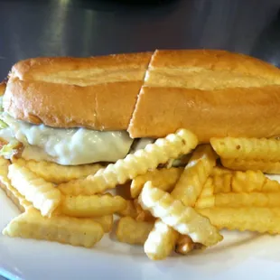 Steak &amp; Cheese w/French fries