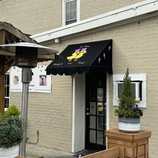 outside