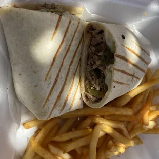 Steak Philly wrap