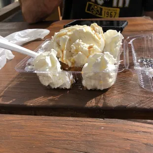 Apple CInnamon Donut Sundae $3.75