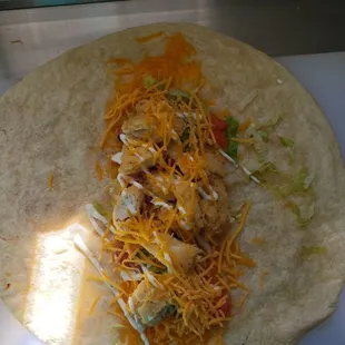 Crispy chicken wrap