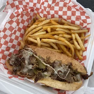 Philly cheesesteak.