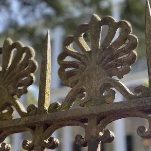 Iron fence work