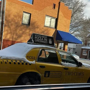 Big city cab outside