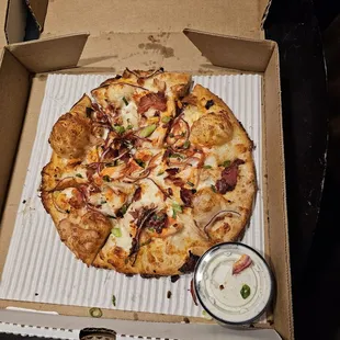 a pizza in a box