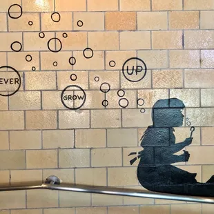 Never grow up mural
