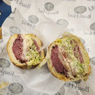 The Caveman on toasted Boudin sourdough roll