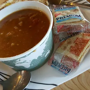 Chili &amp; half of a Reuben