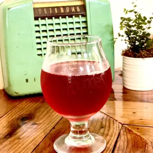 Strawberry Mint Kombucha on tap