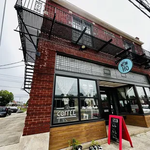 the outside of the building