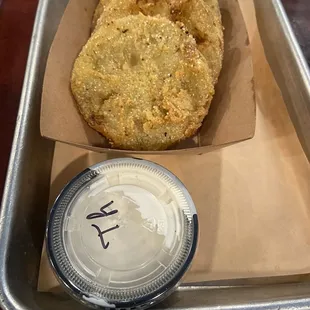 Fried green tomatoes (half order)