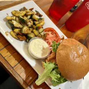 Island chicken sandwich