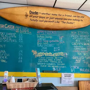 Menu Board Fresh Catch is forever rotating