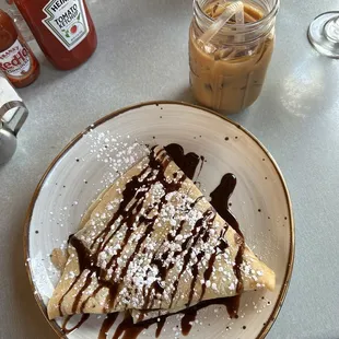 Two Eagles Crepe Iced latte