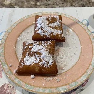 Beignets with my own powdered sugar