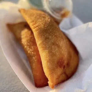 a close up of a food item