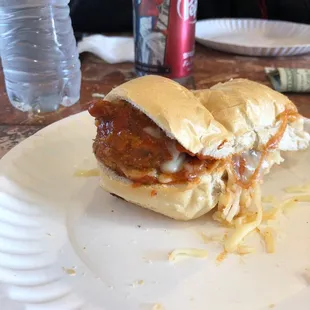 My meatball yummy sandwich