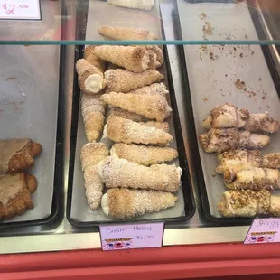 a variety of baked goods