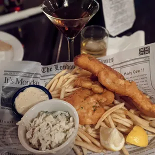 Fish and chips, makers Mark 46, fools Manhattan