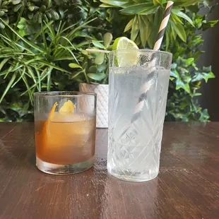 Old fashioned and a mule