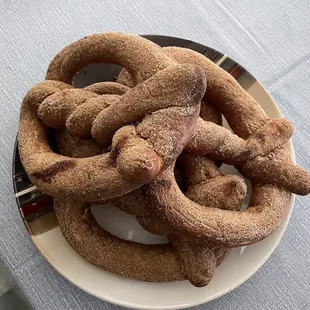 Cinnamon sugar pretzel