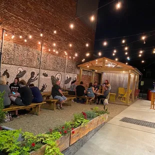 Spacious outdoor seating area