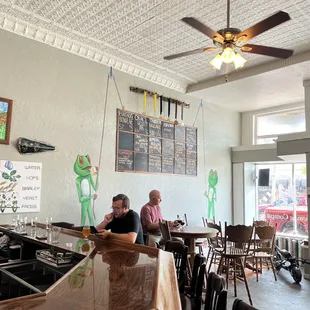 two men sitting at the bar
