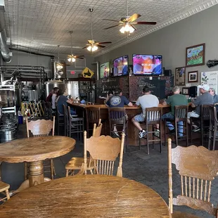 Inside Two Frogs brewery