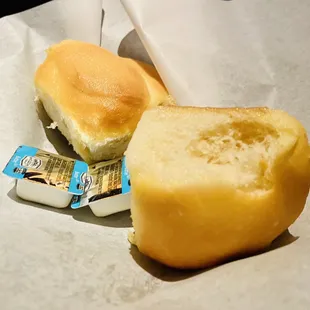 fresh hot rolls are amazing :)'