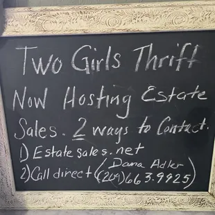 We host estate sales