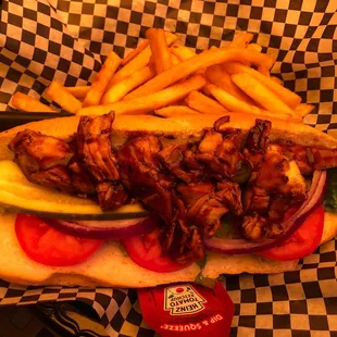 BBQ chicken sandwich