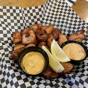 Fried pork bites
