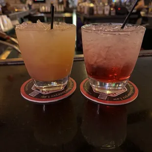 two cocktails