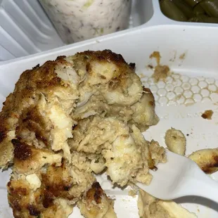 It mostly just fell apart and was dry and bland. Sorry Two Guys