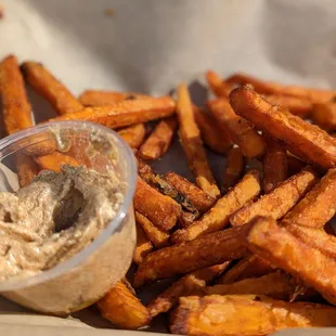 Appetizer - Sweet potato fries with cinnamon butter