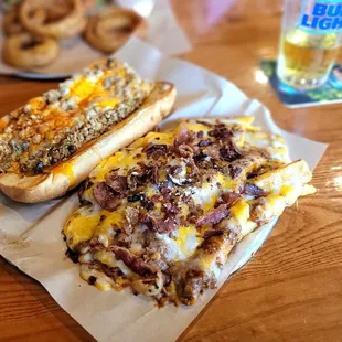 Kickin&apos; Chicken Philly with loaded fries