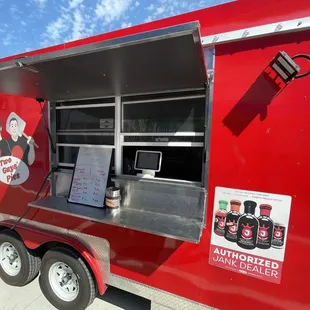 Two Guys' Pies food truck order window