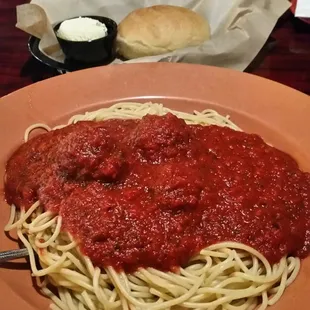 Spaghetti with meatballs