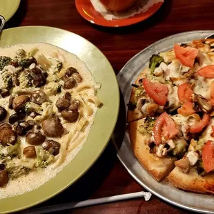two different pizzas