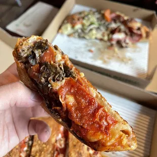 Four topper calzone! You choose your toppings!