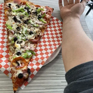 2 Guys Supreme Pizza Slice