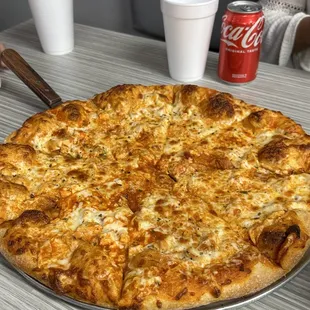 Buffalo Chicken Pizza Halal